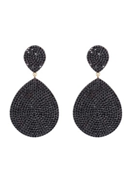 Novus Orbis - 'Monte Carlo' Earrings in Gold & Black