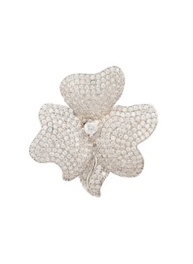 Novus Orbis - Flower Cocktail Ring in Silver