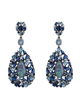 Novus Orbis - 'Fernanda' Green Opal Drop Earrings