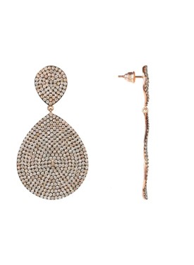 Novus Orbis - 'Monte Carlo' Earrings in Rose gold & Champagne