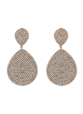 Novus Orbis - 'Monte Carlo' Earrings in Rose gold & Champagne